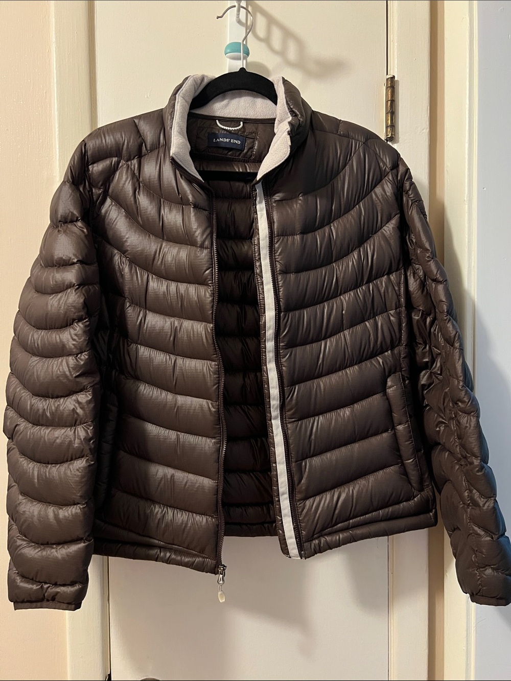 Lands' End Women’s Brown Packable Down Jacket-XL